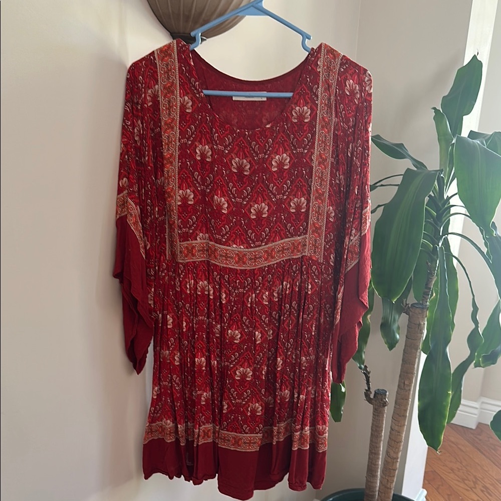 Spell Bohemian Red Floral Women’s dress